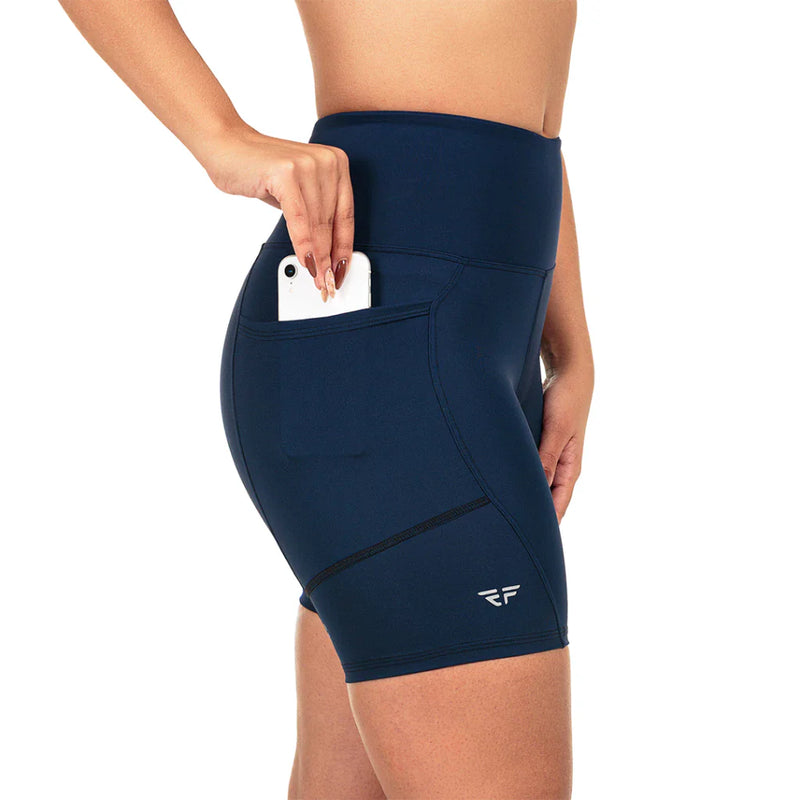 Short C/ Bolso Para Corrida, Caminhada Academia Feminino Compresão