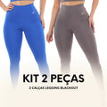 Kit 2 peças Legging Blackout Zero Transparencia