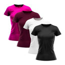 Kit 4 Camisetas Femininas Dry Fit