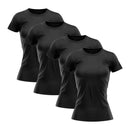 Kit 4 Camisetas Femininas Dry Fit