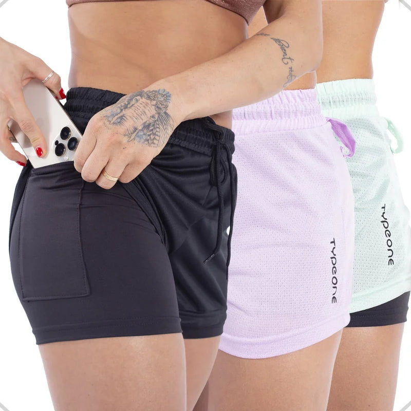 Shorts Feminino 2 em 1 Type One