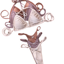 Biquíni Cortininha Fio Dental Bojo Removível Cós Regulável