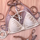 Biquíni Cortininha Fio Dental Bojo Removível Cós Regulável