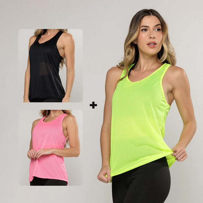 Kit 3 Regatas Lisas Dry Costas Nadador