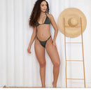 Biquíni Cortininha Com Bojo Fita Fio Duplo Marquinha Moda Praia Piscina Conjunto Feminino