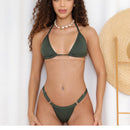 Biquíni Cortininha Com Bojo Fita Fio Duplo Marquinha Moda Praia Piscina Conjunto Feminino