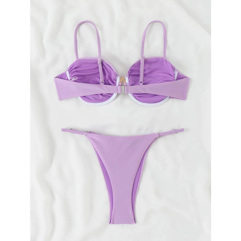 RWX VEST Biquíni Elegante com Detalhes Sofisticados - Verão 2024 XX514