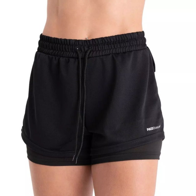 Short 2 em 1 PACO Stasczak Dry Fit Feminino