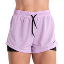 Short 2 em 1 PACO Stasczak Dry Fit Feminino