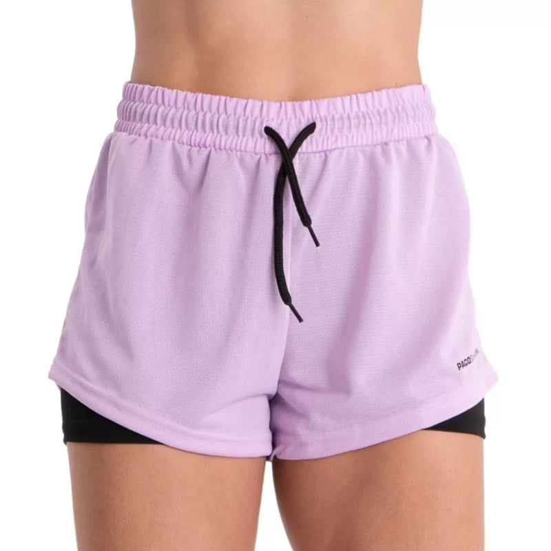 Short 2 em 1 PACO Stasczak Dry Fit Feminino