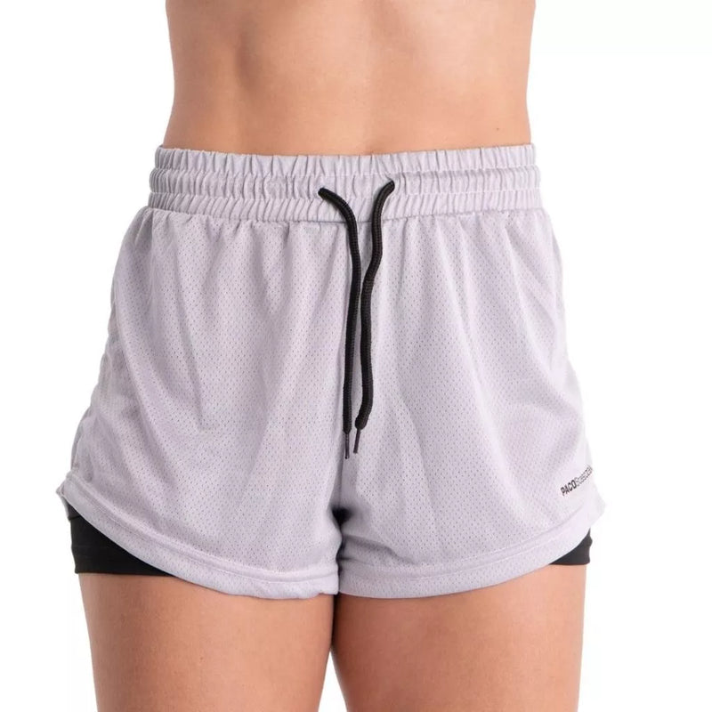 Short 2 em 1 PACO Stasczak Dry Fit Feminino