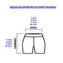 SHORT POLIAMIDA COM BOLSO ZERO TRANSPARÊNCIA
