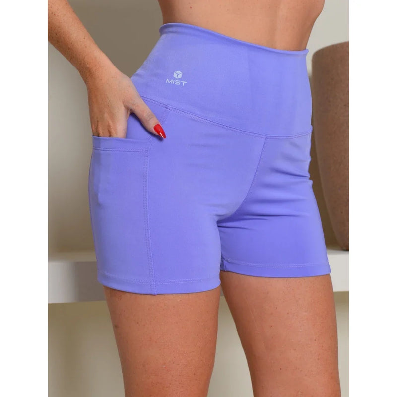 SHORT POLIAMIDA COM BOLSO ZERO TRANSPARÊNCIA