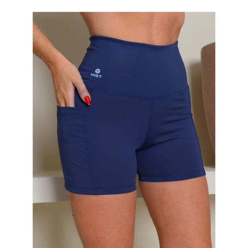 SHORT POLIAMIDA COM BOLSO ZERO TRANSPARÊNCIA