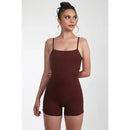 Macaquinho Poliamida Academia Fitness  Marrom MC198