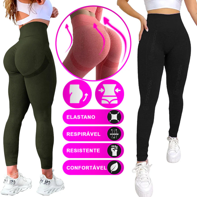 Kit 2 Calças Legging Fitness