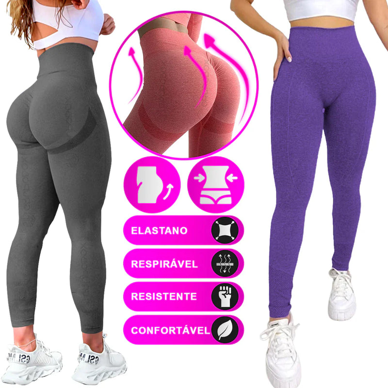Kit 2 Calças Legging Fitness