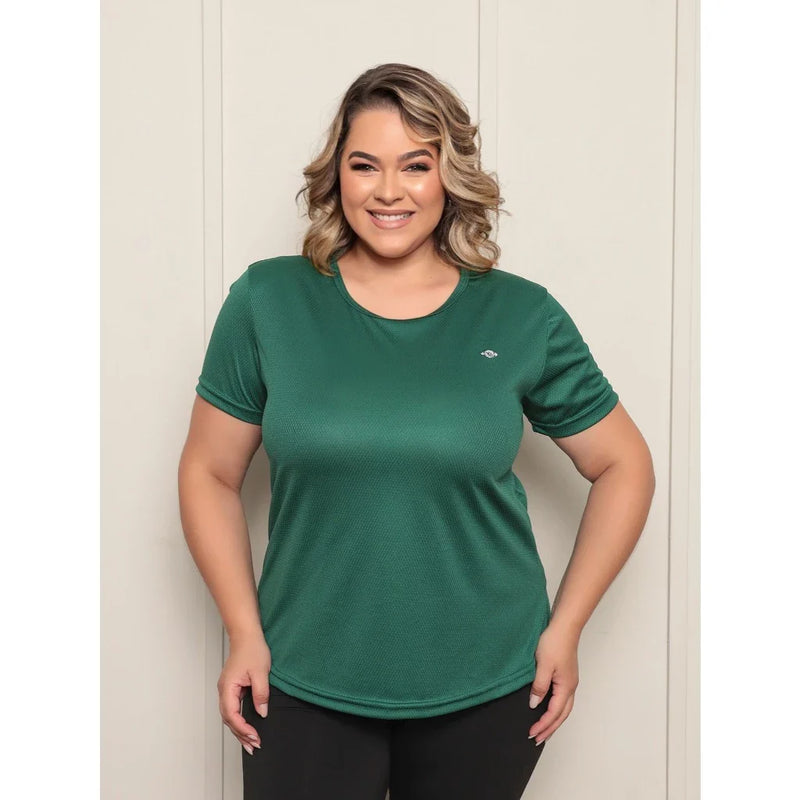Kit 5 Camisetas Dry Fit Femininas Plus Size