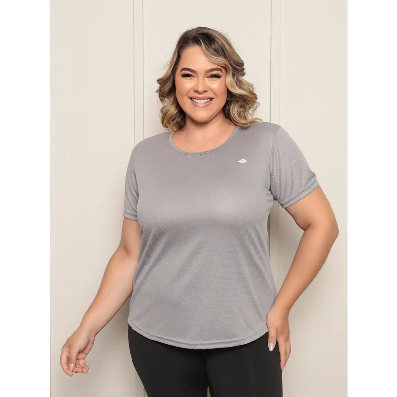 Kit 5 Camisetas Dry Fit Femininas Plus Size