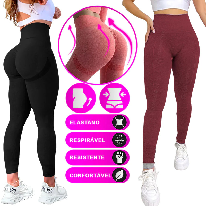 Kit 2 Calças Legging Fitness