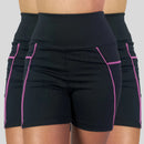 Kit com 3 Shorts Feminino com Bolso Lateral