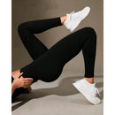 Calça Legging Canelada de Cintura Alta