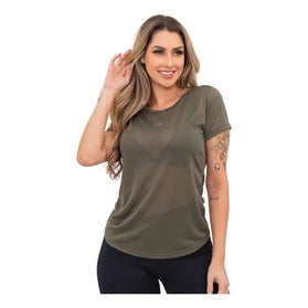 Camiseta Feminina Dry Tecido Respirável