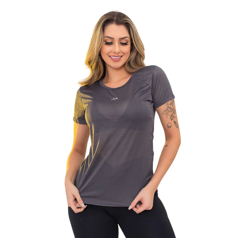 Camiseta Feminina Dry Tecido Respirável