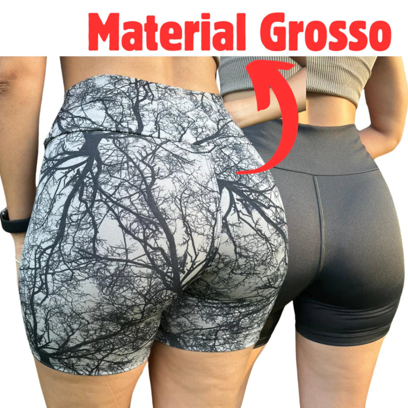 Kit 4 Shorts Legging Meia Coxa Fitness Feminino Resistente